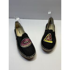 Misbehave Agbee - 1 Black Denim Women's Size 10 New With Box Donut Pizza